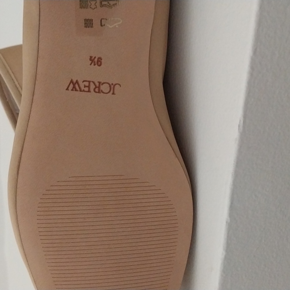 J. Crew Ballet Flats With Ribbon Ties.  Sz. 9.5M   New In Box. - Picture 2 of 4
